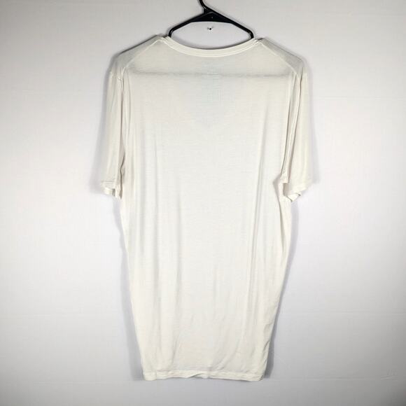 Tommy John Second Skin Men’s Large Cream V-Neck Modal Stretch Undershirt Tee - Picture 3 of 3